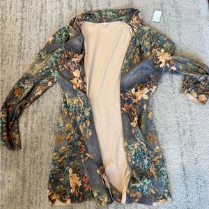 Solitaire Floral Open Front Cardigan sz. XL